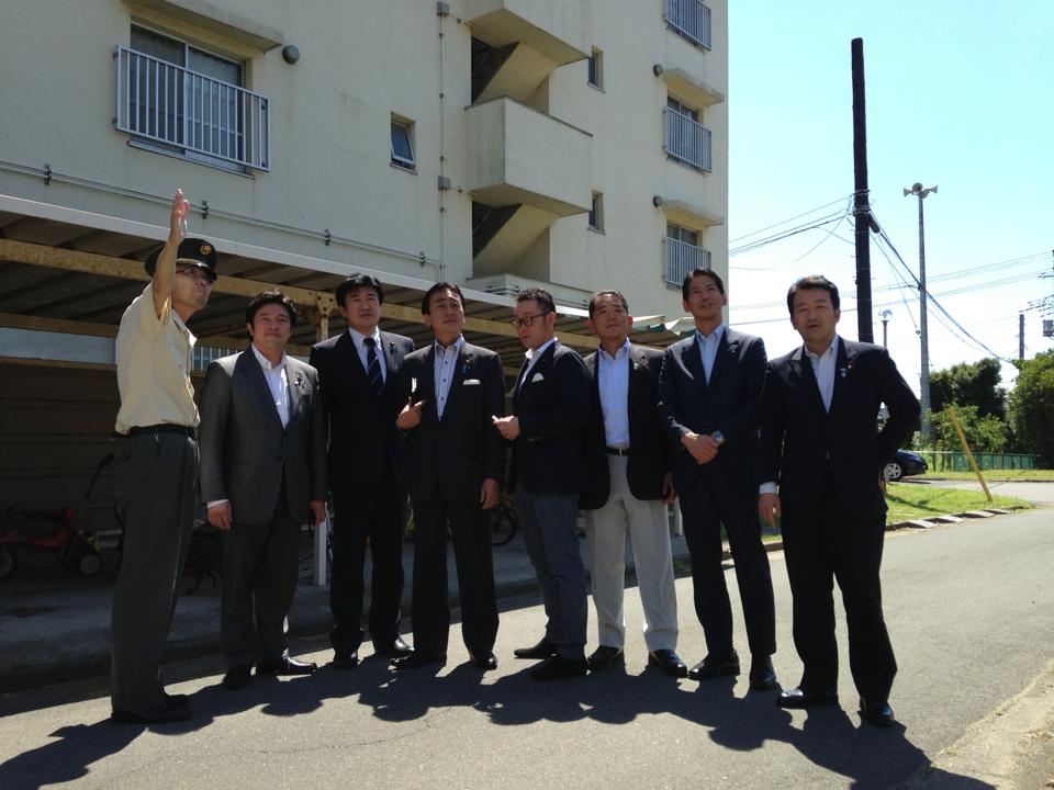 自衛隊木更津宿舎視察