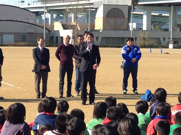 芦屋サッカークラブ餅つき大会。