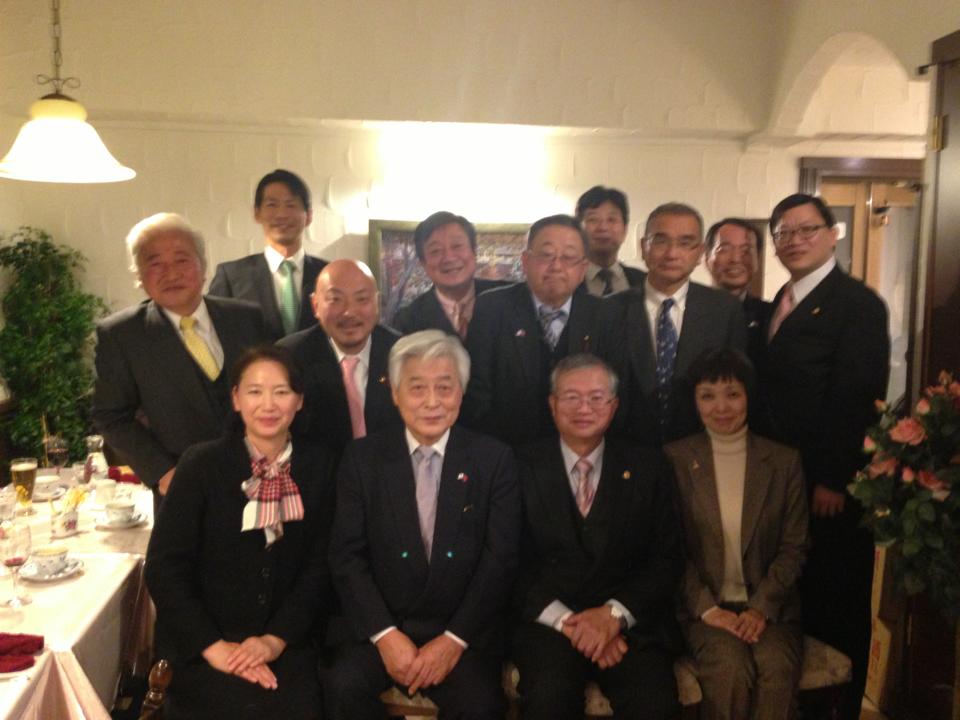 芦屋市議会の日台友好議連新年会