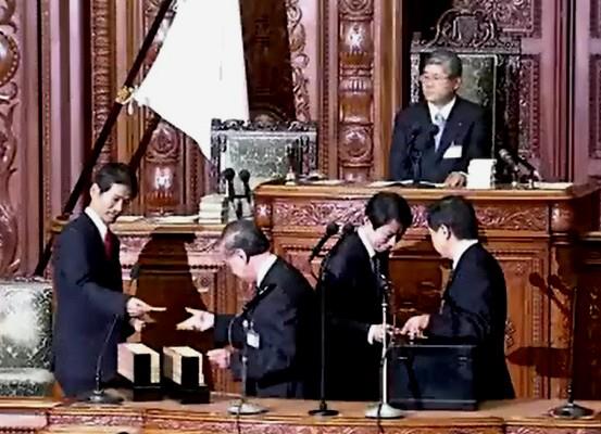安倍総理指名投票